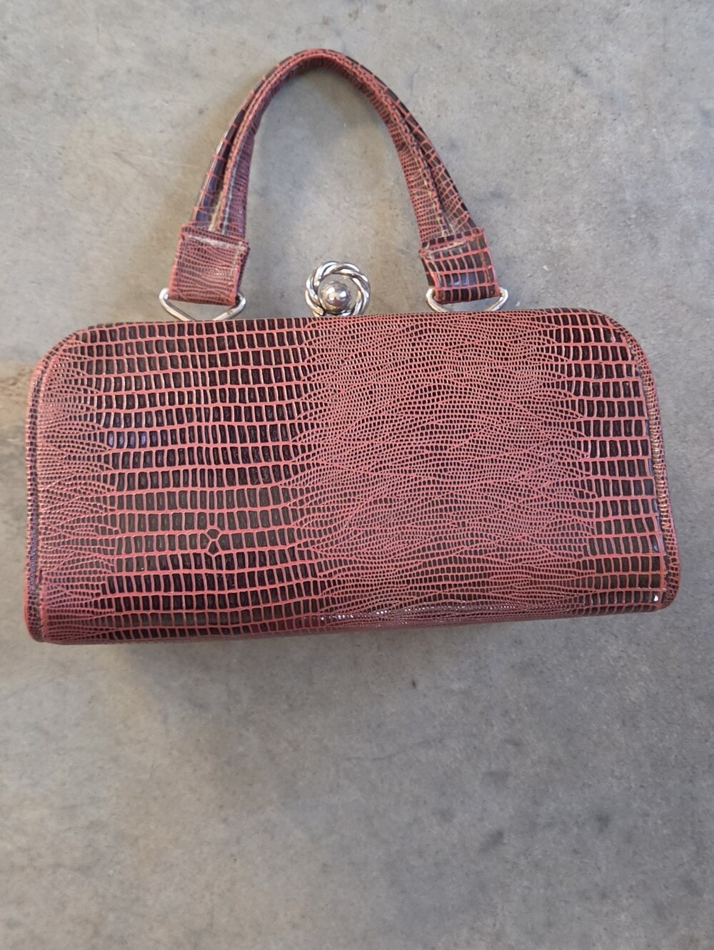 Vintage Lizard Skin Boxed Purse